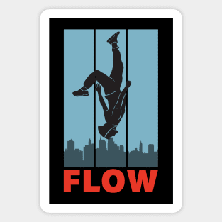 Parkour Freerunner Retro Themed Gift Magnet